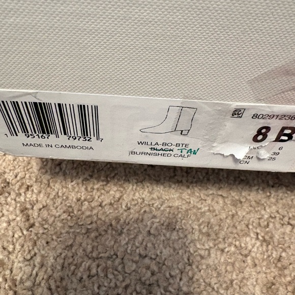 Lauren Ralph Lauren Willa Burnished Calf Leather Ankle Boots size 8 NEW IN BOX - Picture 10 of 10